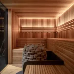 Sauna lambri yüzey detayı