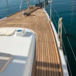Tekne güvertesinde Teak deck