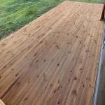 Thermowood deck yüzey detayı