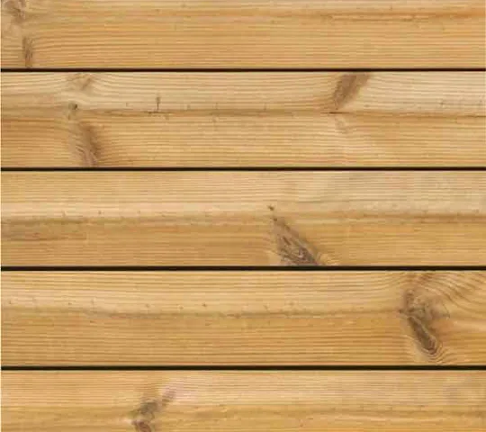 Isıl işlem görmüş Çam deck