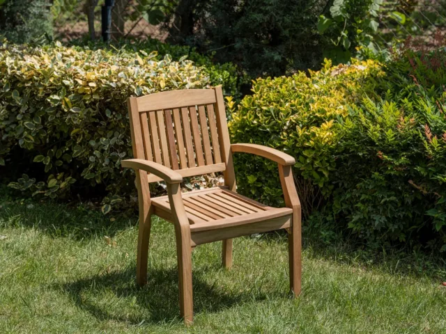 Iroko ahşap Bodrum bahçe sandalyesi